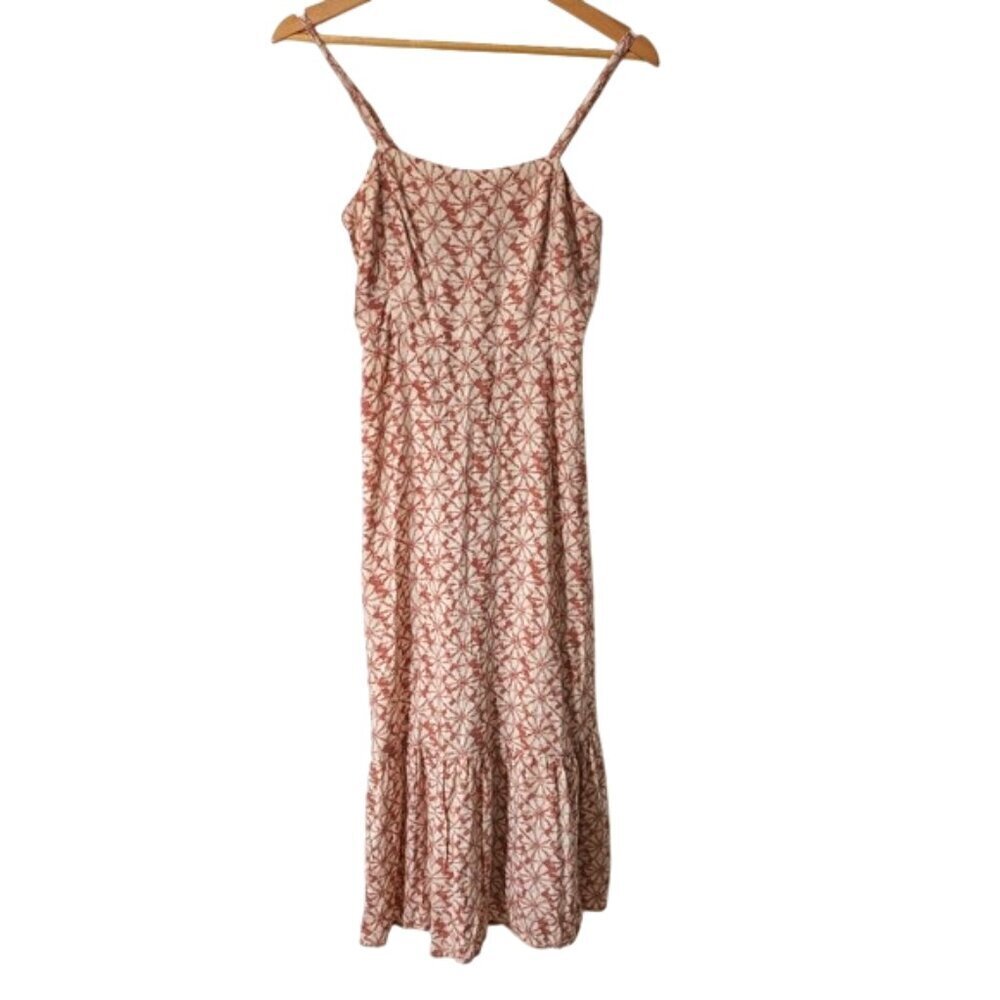 NWOT GAP Women's Spaghetti‎ Straps Fit & Flare Tiered Midi Dress Size 2 - Picture 2 of 6